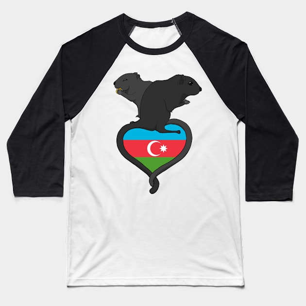 Gerbil Azerbaijan (dark) Baseball T-Shirt by RampArt